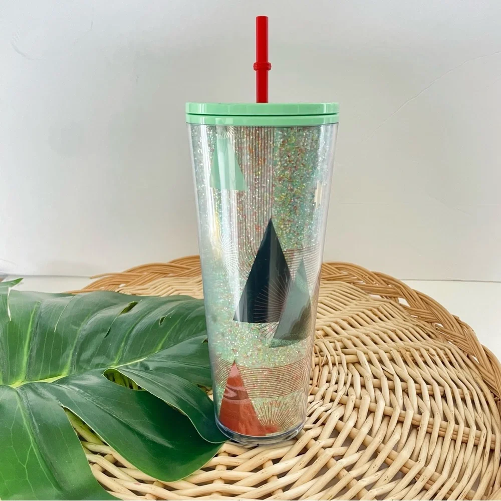 Starbucks Holiday 2020 Christmas Tree Glitter Cold Venti 24 oz. Cup NWT